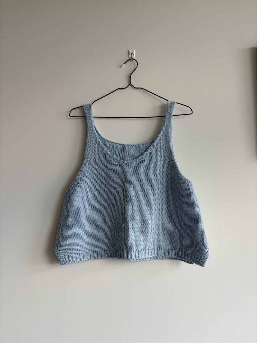 Soft Knit Light Blue Tank Top